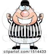 Chubby Male Referee Gesturing Good