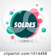 Poster, Art Print Of Bubble Soldes Sales Design On A Shaded Background