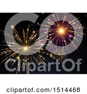 Poster, Art Print Of Colorful New Year Fireworks Background