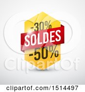 Poster, Art Print Of French Sales Design With 30 And 50 Percent Off