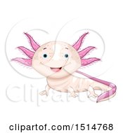 Clipart Of A Cute Axolotl Royalty Free Vector Illustration by BNP Design Studio