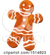 Poster, Art Print Of Christmas Gingerbread Man
