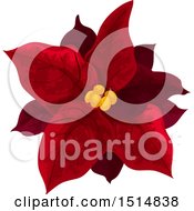 Poster, Art Print Of Red Christmas Poinsettia