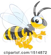Clipart Of A Bee Royalty Free Vector Illustration by Alex Bannykh