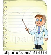 Poster, Art Print Of Sheet Of Ruled Paper And A Doctor