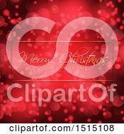 Poster, Art Print Of Merry Christmas And A Happy New Year Greeting Over Red Flares