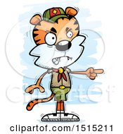 Poster, Art Print Of Mad Pointing Male Tiger Scout