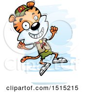 Poster, Art Print Of Jumping Male Tiger Scout