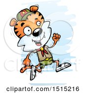 Poster, Art Print Of Running Male Tiger Scout