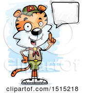 Poster, Art Print Of Talking Male Tiger Scout