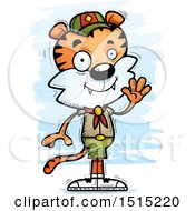 Poster, Art Print Of Waving Male Tiger Scout
