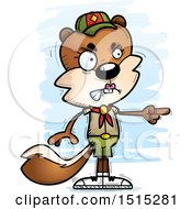Poster, Art Print Of Mad Pointing Female Squirrel Scout
