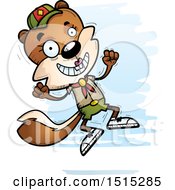 Poster, Art Print Of Jumping Female Squirrel Scout