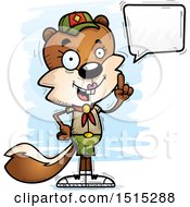 Poster, Art Print Of Talking Female Squirrel Scout