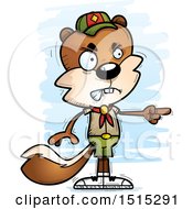 Poster, Art Print Of Mad Pointing Male Squirrel Scout