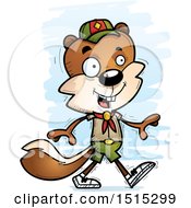 Poster, Art Print Of Walking Male Squirrel Scout