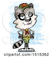 Poster, Art Print Of Confident Female Raccoon Scout