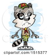 Poster, Art Print Of Sad Male Raccoon Scout