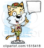 Poster, Art Print Of Talking Male Bobcat Scout