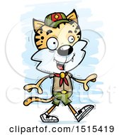 Poster, Art Print Of Walking Male Bobcat Scout