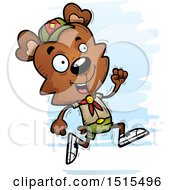 Poster, Art Print Of Running Male Bear Scout