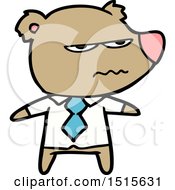 Poster, Art Print Of Cartoon Angry Boss Bear