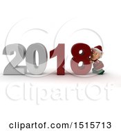 Poster, Art Print Of 3d New Year 2018 With An Elf
