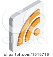 Poster, Art Print Of 3d Isometric Rss Icon