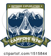 Poster, Art Print Of Camping Design With Text