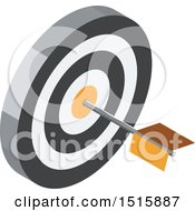 Poster, Art Print Of 3d Icon Of A Dart In A Target