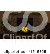 Poster, Art Print Of 3d Fireplace