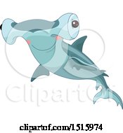 Poster, Art Print Of Cute Hammerhead Shark