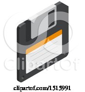 3d Isometric Floppy Disk Icon