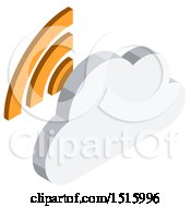 Poster, Art Print Of 3d Isometric Cloud And Signal Icon