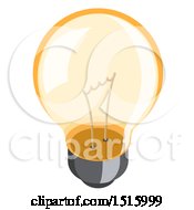 Poster, Art Print Of 3d Isometric Light Bulb Icon