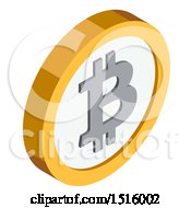 3d Isometric Bitcoin Financial Icon