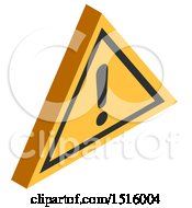 Poster, Art Print Of 3d Isometric Warning Sign Icon