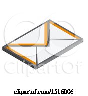 Clipart Of A Mail Envelope Icon Royalty Free Vector Illustration