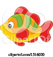 Clipart Of A Tropical Marine Fish Royalty Free Vector Illustration