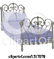Poster, Art Print Of Bed With An Ornate Frame