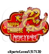 Clipart Of A Chinese New Year Design Royalty Free Vector Illustration