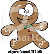 Cartoon Gingerbread Man Running