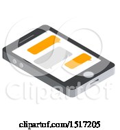 Poster, Art Print Of 3d Smart Phone With Text Messages Icon