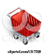 Poster, Art Print Of 3d Red Shopping Cart