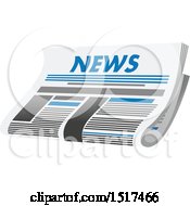 Clipart Of A News Paper Royalty Free Vector Illustration by Vector Tradition SM