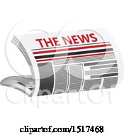 Clipart Of A News Paper Royalty Free Vector Illustration by Vector Tradition SM