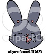 Poster, Art Print Of Cartoon Funny Rabbit Face