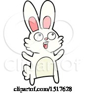 Poster, Art Print Of Happy Cartoon Rabbit