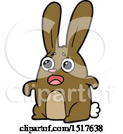Cartoon Startled Rabbit