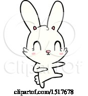 Poster, Art Print Of Cute Cartoon Rabbit Dancing
